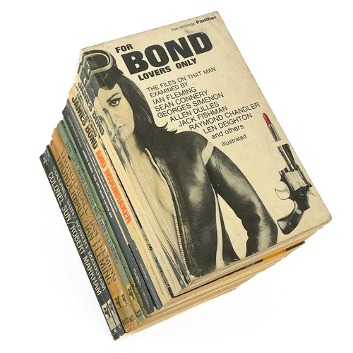 66 - Ian Flemings 'James Bond'. Thirteen paperbacks. Including 'Moonraker', 'The Spy Who Loved Me', 'For ... 