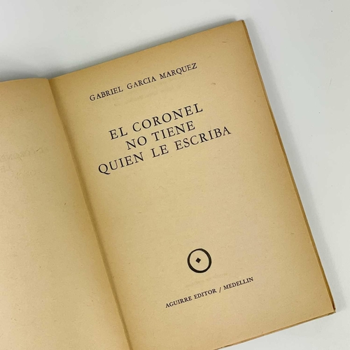 70 - A first edition Gabriel Garcia Marquez. 'El Coronel No Tiene Quien Le Escriba (No One Writes to the ... 