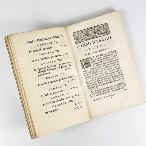 71 - Thomas Glass (1709-1786). 'Commentarii Duodecim De Febribus A D Hippocratis Disciplinam Accommodati,... 