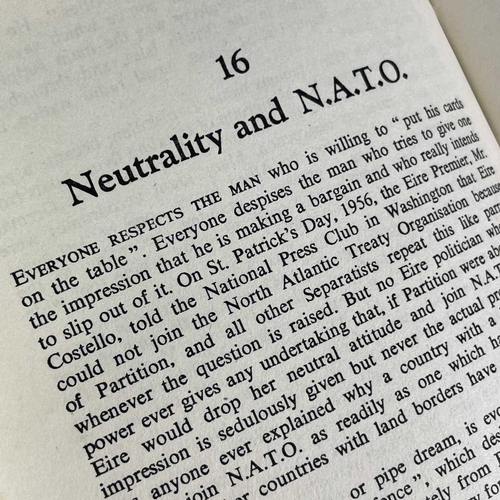 72 - Irish Republicanism interest. Two works. 'The Idea of a Nation,' by Chanel, thin card wraps, James D... 