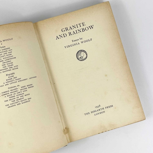 75 - Virginia Woolf. Seven classic works. 'The Waves,' first edition, lacks dj, sun bleaching to original... 