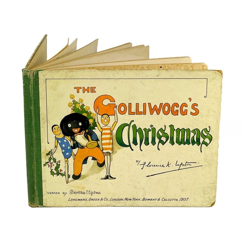 77 - A Bertha Upton work. 'The Goll***gg's Christmas,' first edition, pictorial cloth backed boards, ink ... 