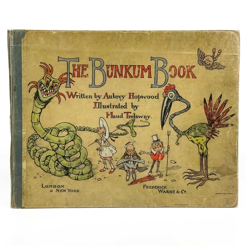 80 - Maud Trelawny Illustrations. 'The Bunkum Book. A Topsy Turvy Tale,' by Aubrey Hopwood, pictorial car... 