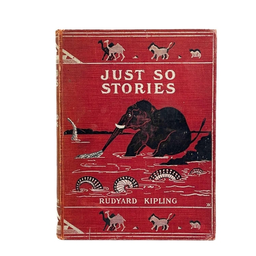 82 - RUDYARD KIPLING. 'Just So Stories,' First edition, rubbed extremities, contemporay ink inscription p... 