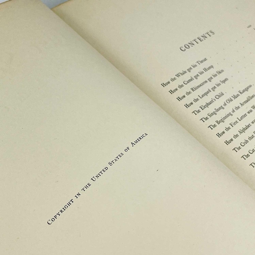 82 - RUDYARD KIPLING. 'Just So Stories,' First edition, rubbed extremities, contemporay ink inscription p... 