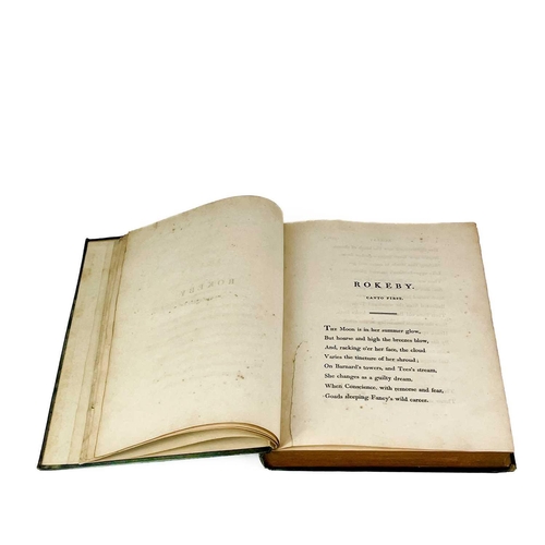 84 - WALTER SCOTT. 'Rokeby; A Poem,' first edition. Original cloth, stained and repaired titlepage, some ... 