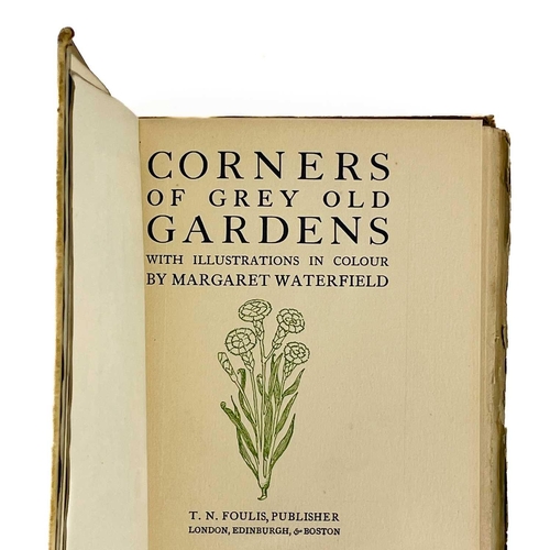 88 - Two works published by T. N. Foulis. JESSIE M KING Illustrations. 'Corners of Grey Old Gardens,' col... 