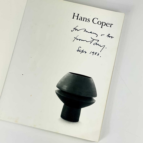 89 - 'Hans Coper' by Tony Birks. Signed by the author, pictorial card wraps, illustrated throughout, Sain... 