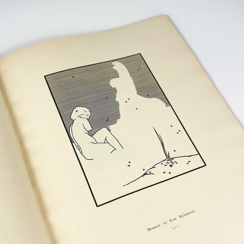 9 - ERNEST H. R. COLLINGS. 'Outlines. A Book of Drawings'. Dedicated to D. H. Lawrence, original boards,... 