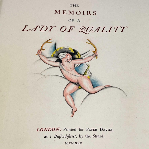 92 - The Memoirs Of Lady Vane, 1751 Illustrations by Vera Willoughby Limited edition review copy on mould... 