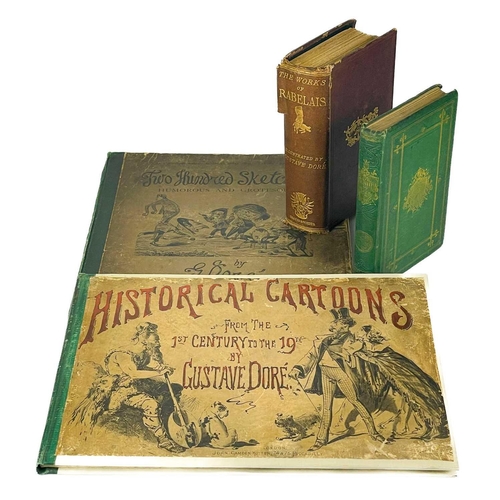 96 - Gustave Dore Illustrations. Four works. 'Historical Cartoons from the 1st Century to the 19th,' reba... 