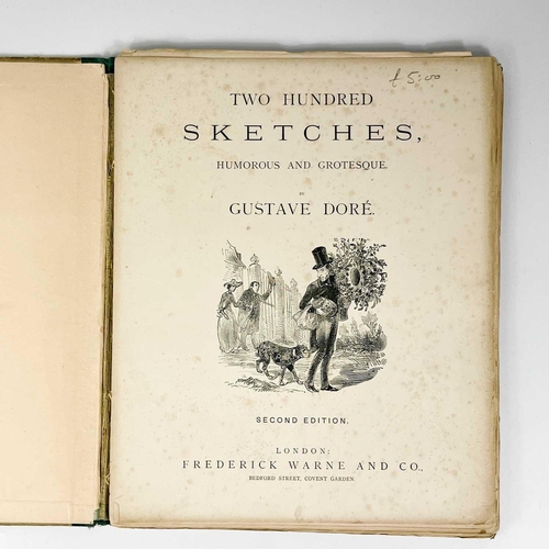 96 - Gustave Dore Illustrations. Four works. 'Historical Cartoons from the 1st Century to the 19th,' reba... 