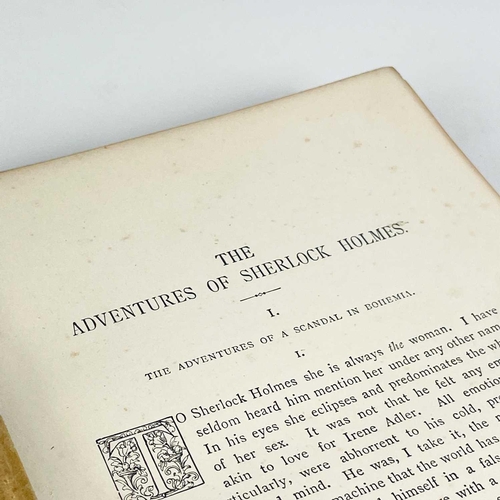 97 - ARTHUR CONAN DOYLE. 'The Adventures of Sherlock Holmes'. First edition, in a perilous condition, ori... 