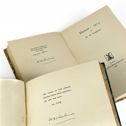 98 - Four works by and about H. M. Tomlinson. THE SEA AND THE JUNGLE. By HM Tomlinson (1930) Harper & Bro... 