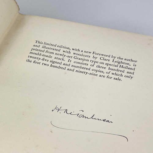 98 - Four works by and about H. M. Tomlinson. THE SEA AND THE JUNGLE. By HM Tomlinson (1930) Harper & Bro... 