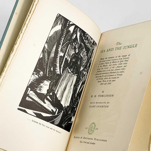 98 - Four works by and about H. M. Tomlinson. THE SEA AND THE JUNGLE. By HM Tomlinson (1930) Harper & Bro... 