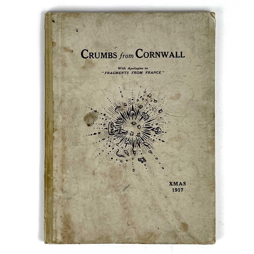 102 - 'Crumbs from Cornwall'. 'Christmas 1917,' cloth backed card boards, illustrated throughout, The Clim... 