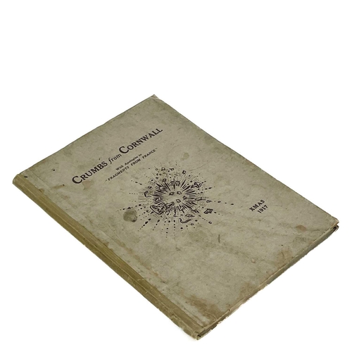 102 - 'Crumbs from Cornwall'. 'Christmas 1917,' cloth backed card boards, illustrated throughout, The Clim... 