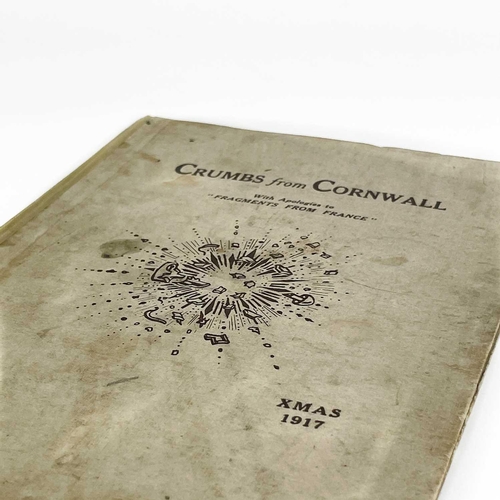 102 - 'Crumbs from Cornwall'. 'Christmas 1917,' cloth backed card boards, illustrated throughout, The Clim... 