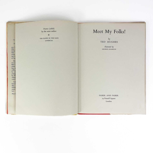 105 - TED HUGHES MEET MY FOLKS By Ted Hughes (1961) Faber and Faber. First edition. VG copy in price clipp... 