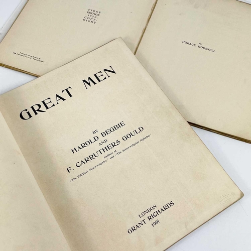 107 - Six illustrated works. GERALD GOULD and WILL DYSON. 'Lady Adela,' first edition, nibbles and loss to... 