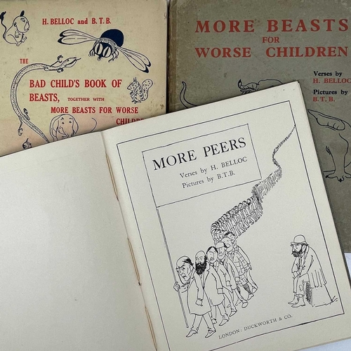 108 - H. Belloc and B. T. B . (Lord Basil Temple Blackwood). Five works. 'The Bad Child's Book of Beasts, ... 