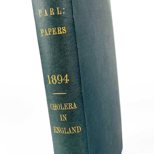 111 - Cholera in England. REPORT AND PAPERS ON CHOLERA IN ENGLAND IN 1893 WITH AN INTRODUCTION BY THE MEDI... 