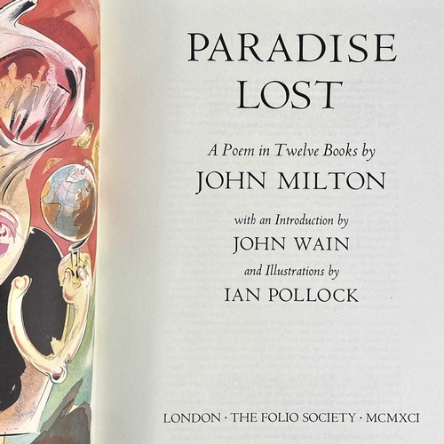 117 - FOLIO SOCIETY. PARADISE LOST. A POEM IN TWELVE BOOKS By John Milton (1991) With an Introduction by J... 