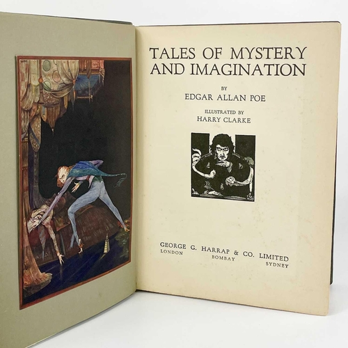 12 - Harry Clarke Illustrations. 'Tales of Mystery and Imagination'. By Edgar Allan Poe, reprint, handsom... 