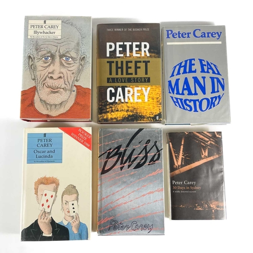 121 - PETER CAREY THE FAT MAN IN HISTORY By Peter Carey (1980) Faber and Faber. Signed first edition. Toge... 