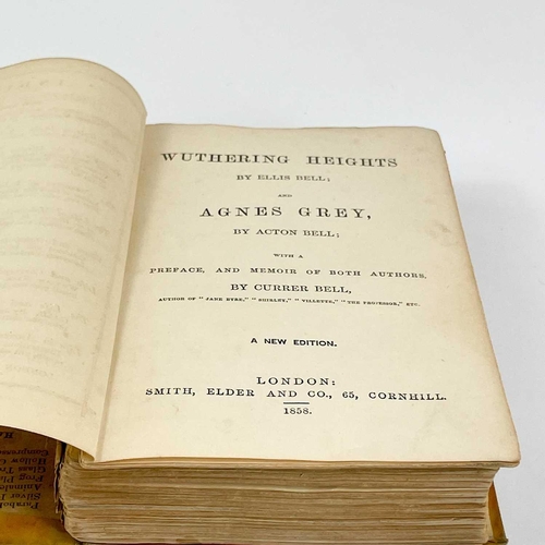 13 - Bronte sisters interest. Three works. 'Wuthering Heights' by Ellis Bell (Emily Bronte) and 'Agnes Gr... 