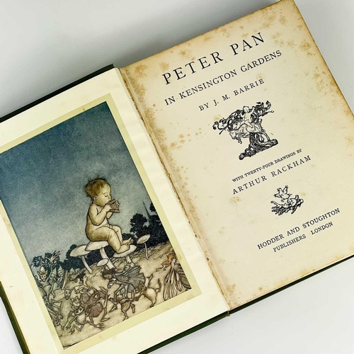 14 - Arthur Rackham Illustrations. 'Peter Pan in Kensington Gardens'. By J. M. Barrie, early trade editio... 