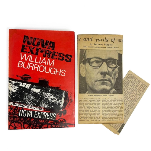 146 - WILLIAM BURROUGHS NOVA EXPRESS By William Burroughs (1966) Jonathan Cape. Not price clipped. Water s... 