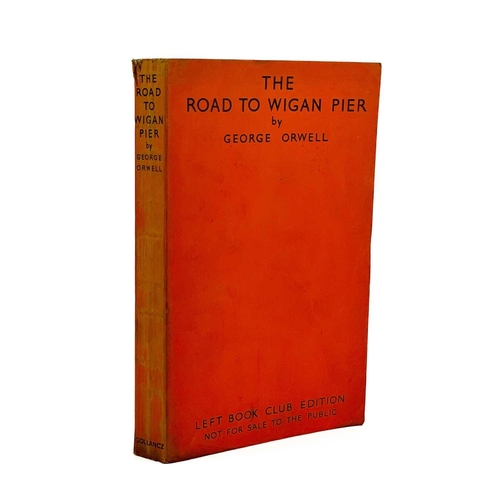 15 - GEORGE ORWELL. 'The Road to Wigan Pier'. Left Book Club Edition, original orange wraps, soiling to e... 