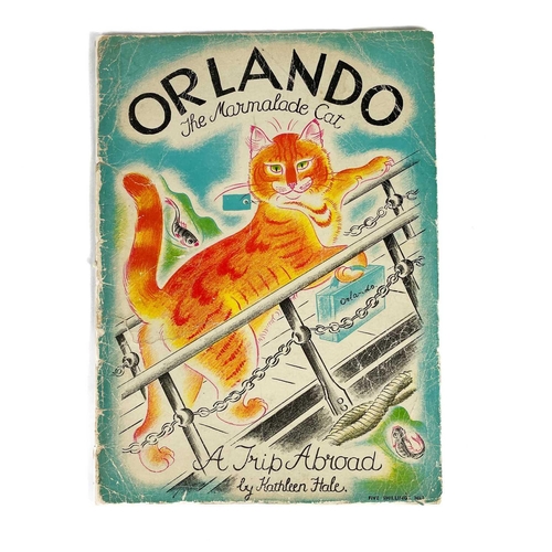 160 - Kathleen Hale Illustrations. Three 'Orlando' works. 'A Seaside Holiday,' rubbed extremities to picto... 