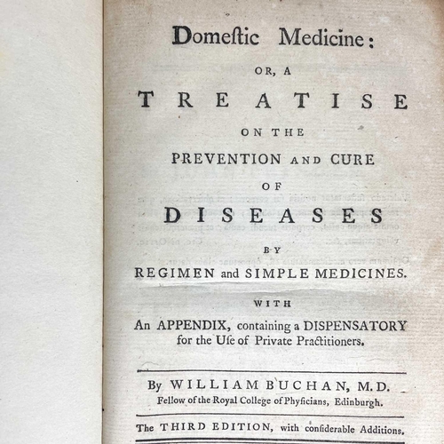 166 - ANTIQUARIAN MEDICAL INTEREST DOMESTIC MEDICINE OR A TREATISE ON THE PREVENTION AND CURE OF DISEASE B... 