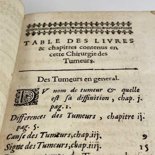 18 - Jean Vigier. 'La Grande Chirurgie Des Tumeurs...' 'En Laquelle, Selon Les anciens Grecs, Latins, Ara... 