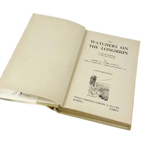 183 - Early to mid-century popular fiction JAMES F. COBB. 'Watches on the Longships,' original cloth and d... 