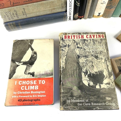 195 - Twenty titles covering climbing and caving. NORBERT CASTERET. 'More Year Under the Earth,' original ... 