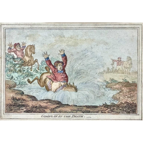 209 - James GILLRAY (1757-1815) Hound's Finding/Hound's in Full Cry/Coming in at the Death/Hound's Off Etc... 