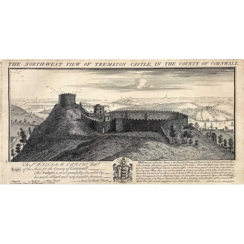 220 - Nathaniel BUCK(c.1695-c.1775) The West View of Launceston Castle, In The County of Cornwall and The ... 