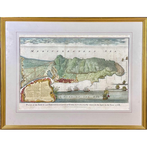 226 - JAMES BASIRE (1730-1802). 'Plan of the Town and Fortifications of Gibraltar, exactly taken on the Sp... 