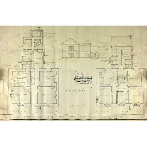 237 - Cornwall interest. A collection of architect plans and permissions from 'Cornwall County Council', i... 