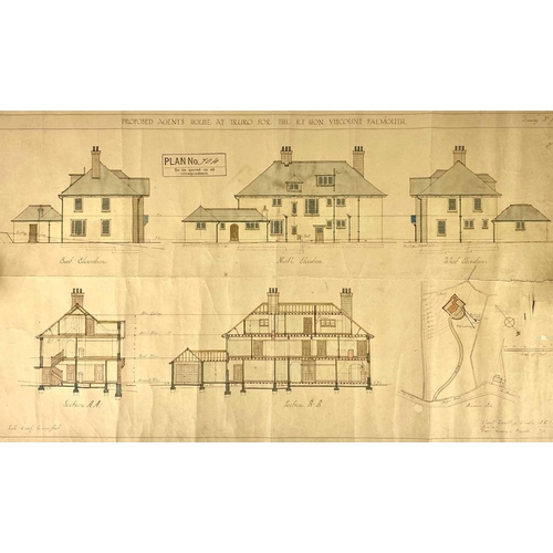 237 - Cornwall interest. A collection of architect plans and permissions from 'Cornwall County Council', i... 