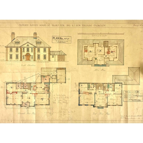 237 - Cornwall interest. A collection of architect plans and permissions from 'Cornwall County Council', i... 