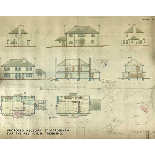 239 - Cornwall interest. A collection of architect plans and permissions from 'Cornwall County Council', i... 