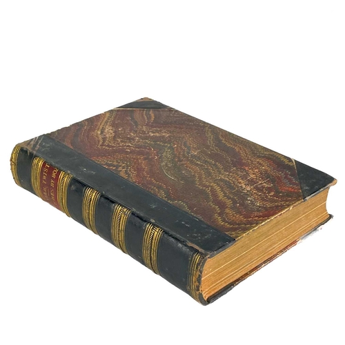 24 - Bindings. A handsome set of nine works by Charles Dickens, half black calf with marbled boards and c... 