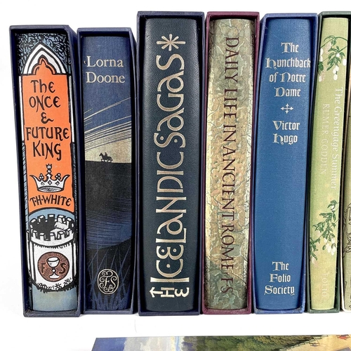 245 - FOLIO SOCIETY The Celandic Sagas, together with other Folio books.