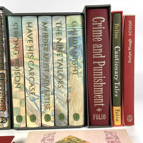 246 - FOLIO SOCIETY Evelyn Waugh, Sword of Honour trilogy, together with other Folio books