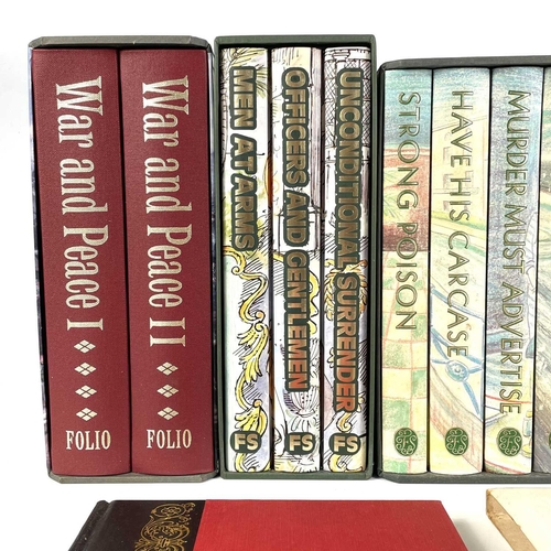 246 - FOLIO SOCIETY Evelyn Waugh, Sword of Honour trilogy, together with other Folio books